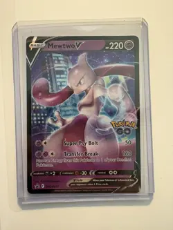 pokemon card mewtwo V never used never played and has been sitting in my book - Image 1