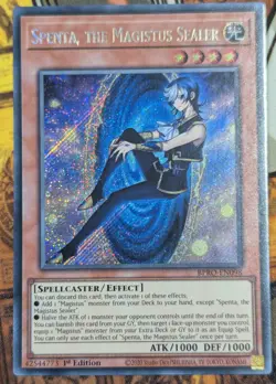 Spenta, the Magistus Sealer BPRO-EN098 Secret Rare 1st Edition NM Yugioh TCG - Image 1