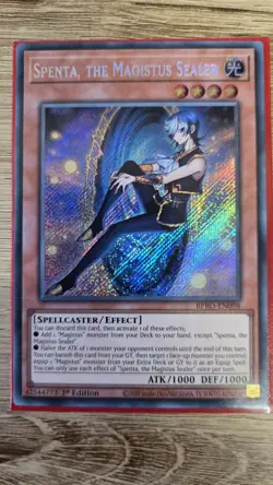 YuGiOh! Spenta, The Magistus Sealer Secret Rare BPRO-EN098 - Image 1