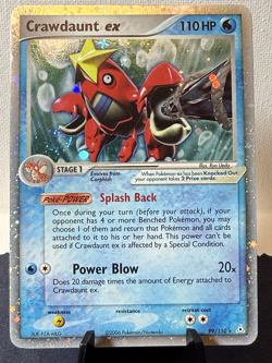 Pokemon TCG: 2006 EX Holon Phantoms Crawdaunt ex 99/110 Ultra Rare MP - Swirl - Image 1