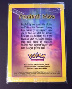 ANCIENT MEW (SEALED) Full-Art Holo Rare Movie Pokemon 2000 Promo - Pokemon Card - Image 2