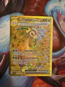 Alolan Exeggutor ex 248/191 Hyper Rare Surging Sparks Pokemon Near Mint Gold - Image 1