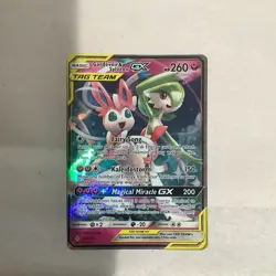 Pokemon Gardevoir & Sylveon GX TAG TEAM Ultra Rare Holo Unbroken Bonds 130/214 - Image 1