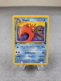 Pokemon TCG : Kingler - Fossil 1st Edition 38/62 Non Holo WOTC NM - Image 1