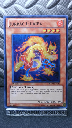 | Yugioh Jurrac Guaiba HA03-EN040 1st Super Rare Hidden Arsenal 3 NM- 🔥 | - Image 1