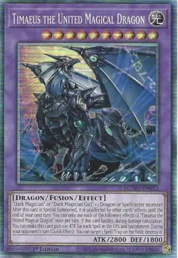 MZMU-EN012 Timaeus the United Magical Dragon : Collector's Rare : 1st Edition - Image 1