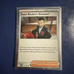 174/182 Team Rocket's Giovanni : Cosmo Holo Card : Pokemon TCG - Image 1