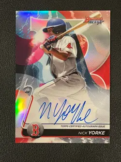 Nick Yorke 2020 Bowman's Best Prospect Auto Refractor Pirates B20-NY - Image 1