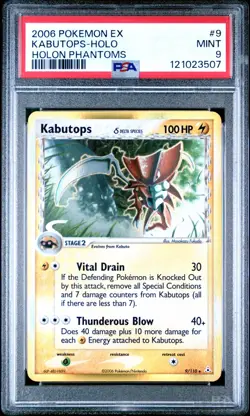 Kabutops (Delta Species) Holon Phantoms #9 (2006) Holo PSA 9 Pokemon - Image 1
