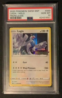 PSA 10 Lugia Holo Black Star Promo SWSH069 - 2020 Prerelease Stamp Vivid Voltage - Image 1