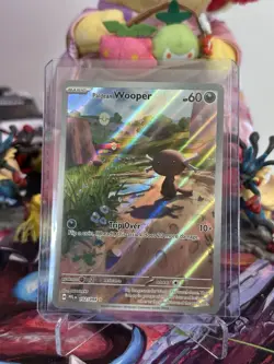 Pokemon TCG Paldean Wooper 102/094 Illustration Rare Phantasmal Flames Near Mint - Image 1