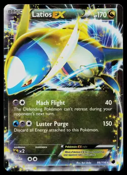 Pokemon Card - Latios EX Plasma Freeze 86/116 Holo Rare EX 2013 - Image 1