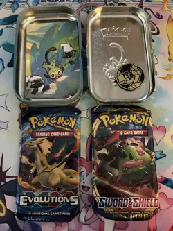 Pokemon TCG XY Evolutions and Sword and Shield Base Packs X14 - Image 4