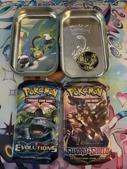 Pokemon TCG XY Evolutions and Sword and Shield Base Packs X14 - Image 5