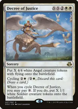 X 1 Decree of Justice NM Elspeth vs. Kiora 007 MTG Magic The Gathering - Image 1