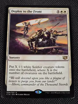 1x Deploy to the Front (006) Commander 2014 HP MTG Magic x1 -- L50 - Image 1