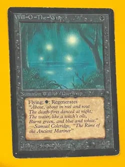 MTG WILL-O-THE-WISP Beta (OldManMTG 004-968) - Image 1