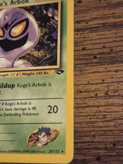 2000 Koga’s Arbok 25/132 - Gym Challenge Non-Holo Rare - Pokemon TCG - Image 3