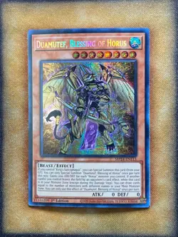 Yugioh Duamutef, Blessing of Horus MP24-EN115 Secret Rare 1st Ed NM - Image 1