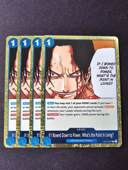 4x OP13-057 If I Bowed Down...R Playset -One Piece TCG- Carrying On His Will Eng - Image 1