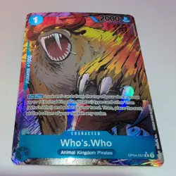 Who's.Who (Alternate Art) OP04-051 Kingdoms of Intrigue Foil NM One Piece TCG - Image 1