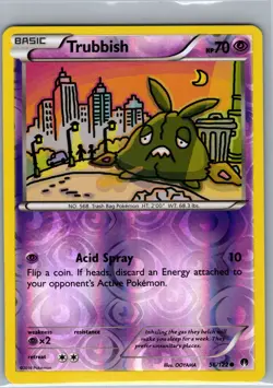 Trubbish 56/122 Reverse Holo XY - BREAKpoint - Pokemon Card - NM - Image 1