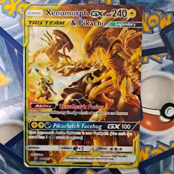 Xenomorph And Pikachu Pokemon Card - Image 1