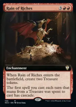 MTG - Rain of Riches (Extended Art) [Streets of New Capenna Commander] - Image 1