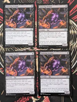 MTG 4 x The Brothers' War Uncommon GNAWING VERMIN NM - Image 1