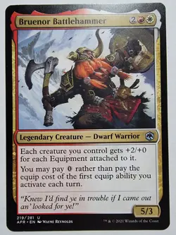 Bruenor Battlehammer Adventures in the Forgotten Realms Regular Mtg - Image 1