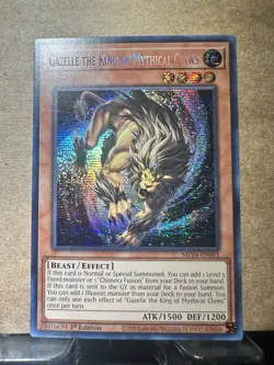Yugioh! Gazelle the King of Mythical Claws - MP24-EN091 - Prismatic Secret Rare - Image 1