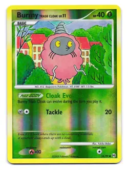 Burmy Trash Cloak 58/99 Common Arceus Pokemon Reverse Holo LP - Image 1