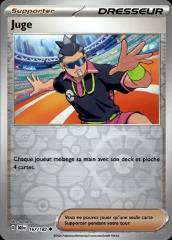 Carte Pokemon Juge 167/182 REVERSE DRI EV10 Rivalitees Destinees FR NEUVE - Image 1