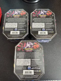 Pokemon TCG: Crown Zenith Tin Art Set Of 3 Brand New&Sealed slight tear on 2 - Image 5