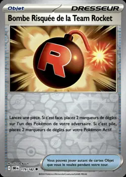 Carte Pokemon Bombe Risquee Team Rocket 179/182 REVERSE DRI EV10 FR NEUVE - Image 1