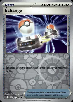Carte Pokemon ECHANGE 194/198 REVERSE EV1 Ecarlate et Violet SV1 FR NEUF - Image 1