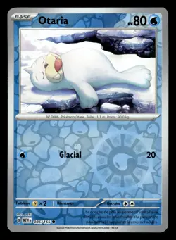 Carte Pokemon OTARIA 086/165 REVERSE EV3.5 MEW 151 FR NEUF - Image 1