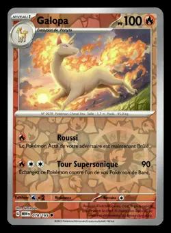 Carte Pokemon GALOPA 078/165 REVERSE EV3.5 MEW 151 FR - Image 1
