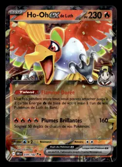Carte Pokemon Ho-Oh-ex de Luth 039/182 Rivalites Destinees Francais - Image 1