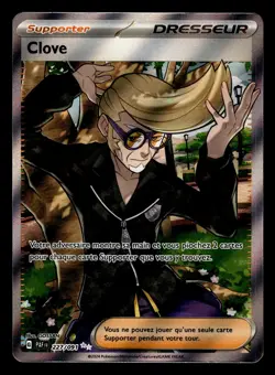 Carte Pokemon Clove 227/091 Ecarlate & Violet Destinees de Paldea Francais - Image 1