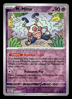 Carte Pokemon M. MIME 122/165 HOLO REVERSE EV3.5 MEW 151 FR - Image 1