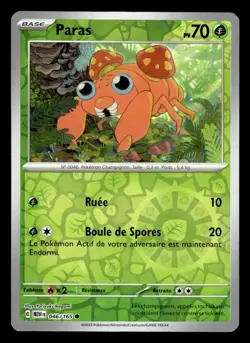 Carte Pokemon PARAS 046/165 REVERSE EV3.5 MEW 151 FR - Image 1