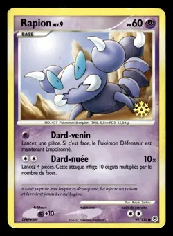 Carte Pokemon Rapion 60 PV 99/130 (Diamant et perle) / Flocon (avent) - Image 1
