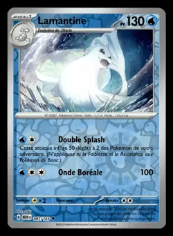 Carte Pokemon LAMANTINE 087/165 REVERSE EV3.5 MEW 151 FR NEUF - Image 1