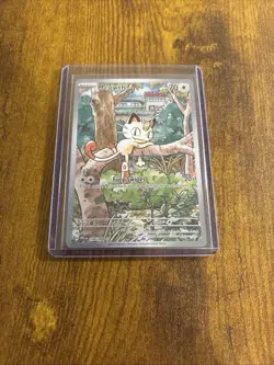 Meowth Illustration Rare Holo Me02 Phantasmal Flames 106/094 Pokemon TCG - Image 1