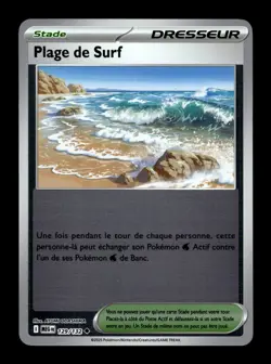 Carte Pokemon Plage de Surf Reverse 129/132 Mega-Evolution Francais - Image 1