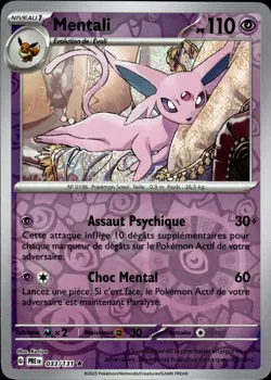Carte Pokemon Mentali 033/131 Reverse Evolutions Prismatiques FR - Image 1
