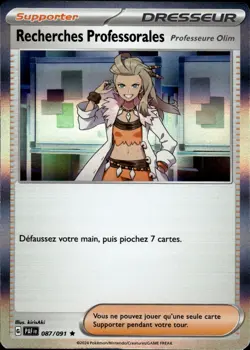 Carte Pokemon Recherches Professorales 087/091 Destinees de Paldea Francais - Image 1