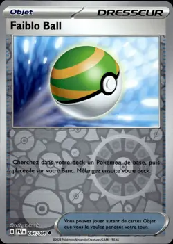 Carte Pokemon Faiblo Ball 084/091 Reverse Destinees de Paldea Francais - Image 1