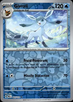 Carte Pokemon GIVRALI 025/131 REVERSE EV8.5 Evolutions Prismatiques PRE FR NEUF - Image 1